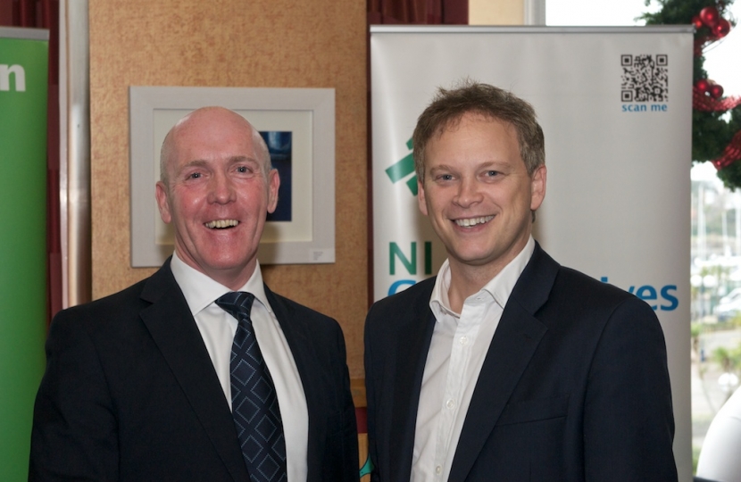 Mark with Tory chairman, Grant Shapps.